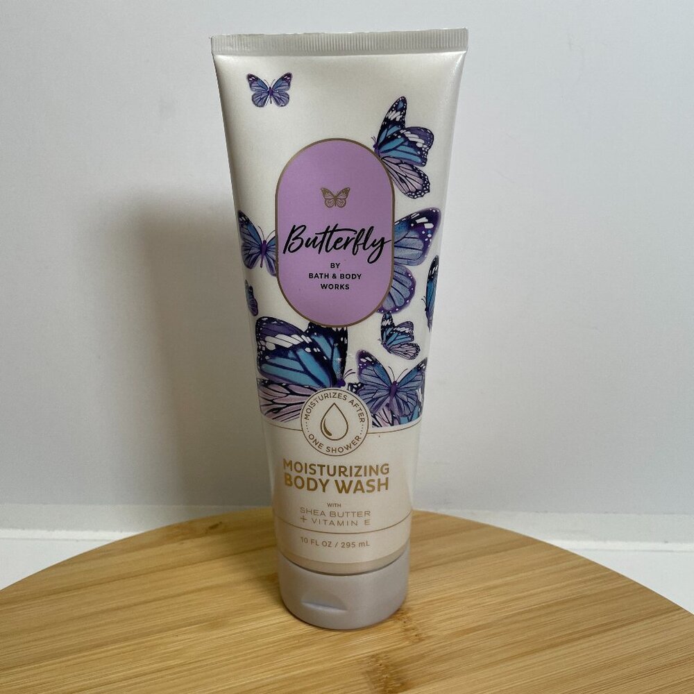 Bath & Body Works Butterfly Moisturizing Body Wash 10 Oz Shea Butter Vitamin E